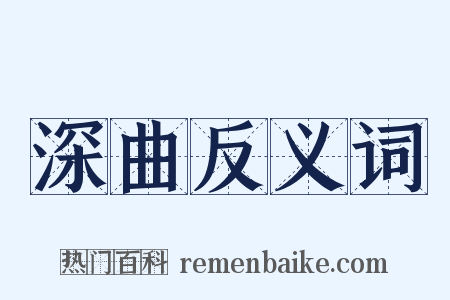 深曲反义词是什么意思的图片